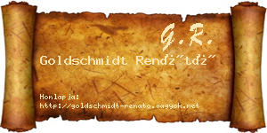 Goldschmidt Renátó névjegykártya